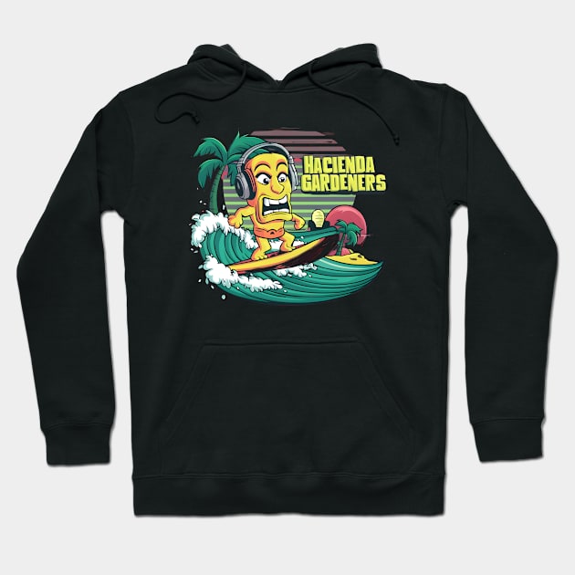 Hacienda Gardeners Tiki Surfer Hoodie by Hacienda Gardeners